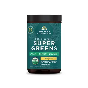 Organic SuperGreens | Powder Mango Flavor (25 Servings)