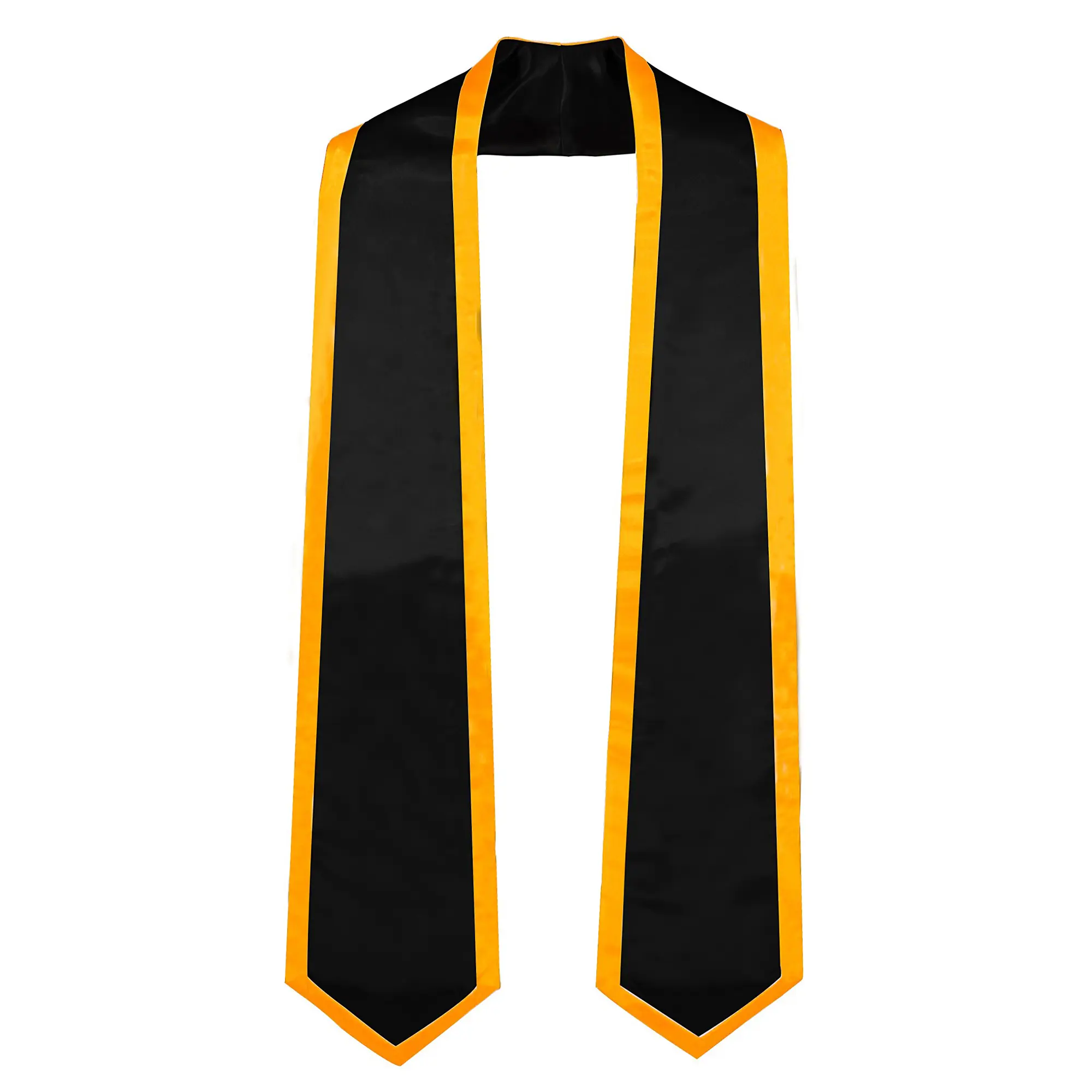 GRADUATIONMALL Women's Plain Polyester Graduation Honor Stole, Classic Trimmed End, Emblem-Included, Unisex Adult 72" Long High-Quality Class of 2026 Costume Accessory