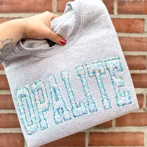 OPALITE Sequin Embrodiered Crewneck/Hoodie