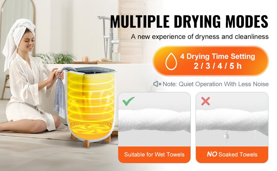 VEVOR Towel Warmer 35L,  Towel Warmer Bucket with Drying Modes(2-5h), Heating Mode 20/40/60/90 Min Auto Shut Off, LED Screen, Luxury Large Towel Warmer for Bathroom, Spa, Bathrobe, Blanket & Pajama