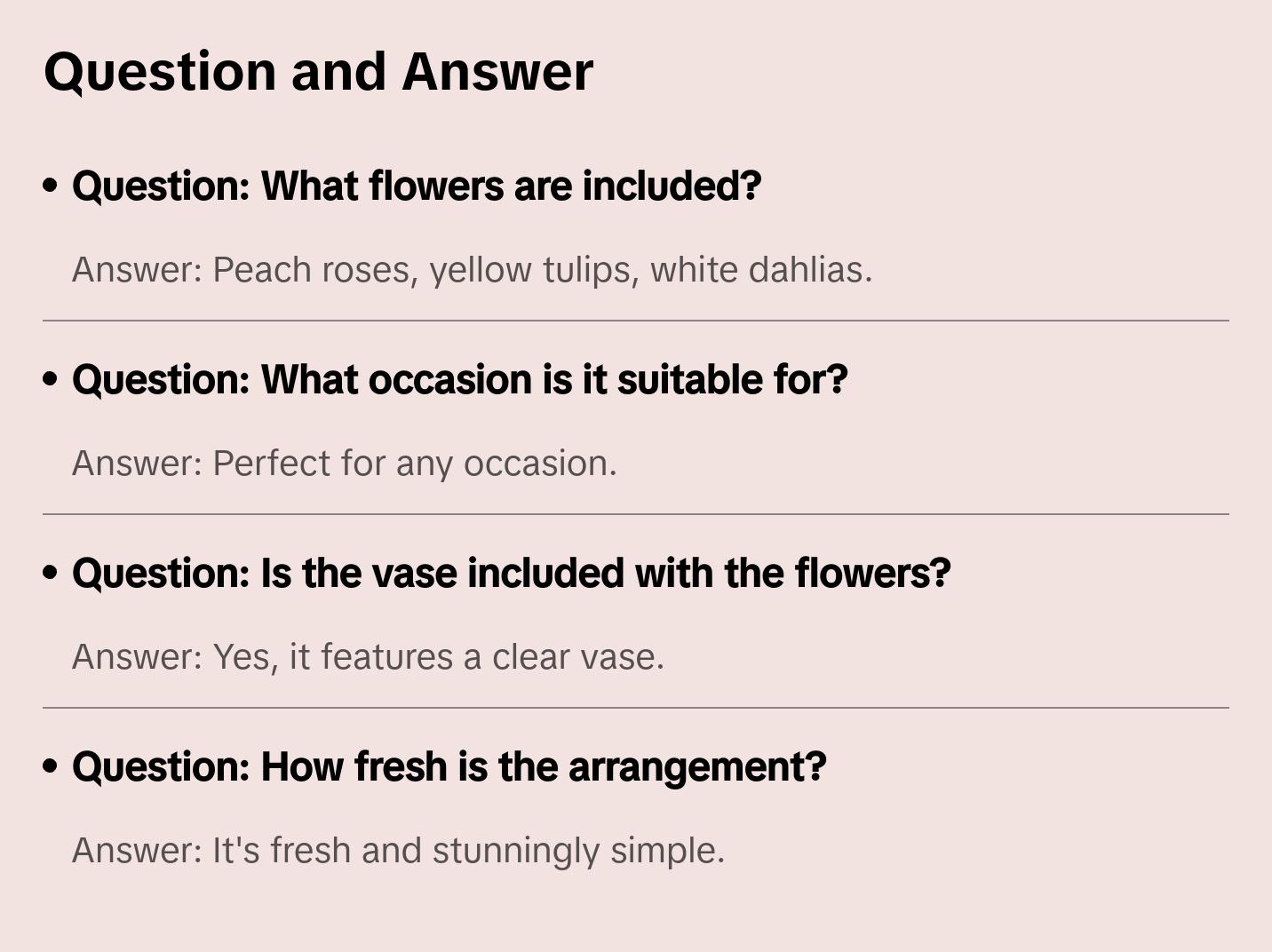 "Summer Morning" Flowers