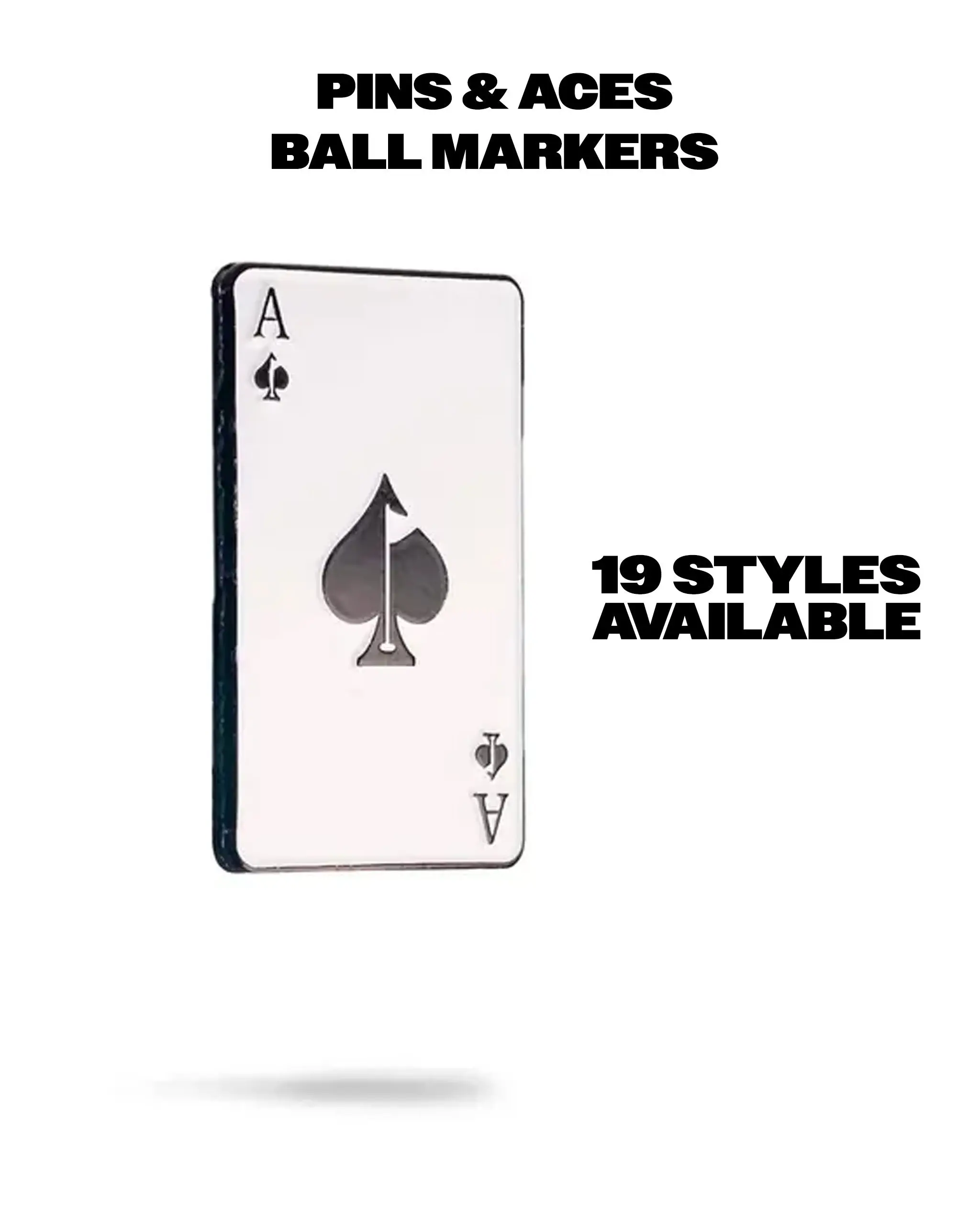 Pins and Aces- Ball Markers - Magnetic Golf Ball Markers Fun Unique Designs Durable High Quality Construction Strong Magnet Easy On Off Perfect for Golfers and Gifts