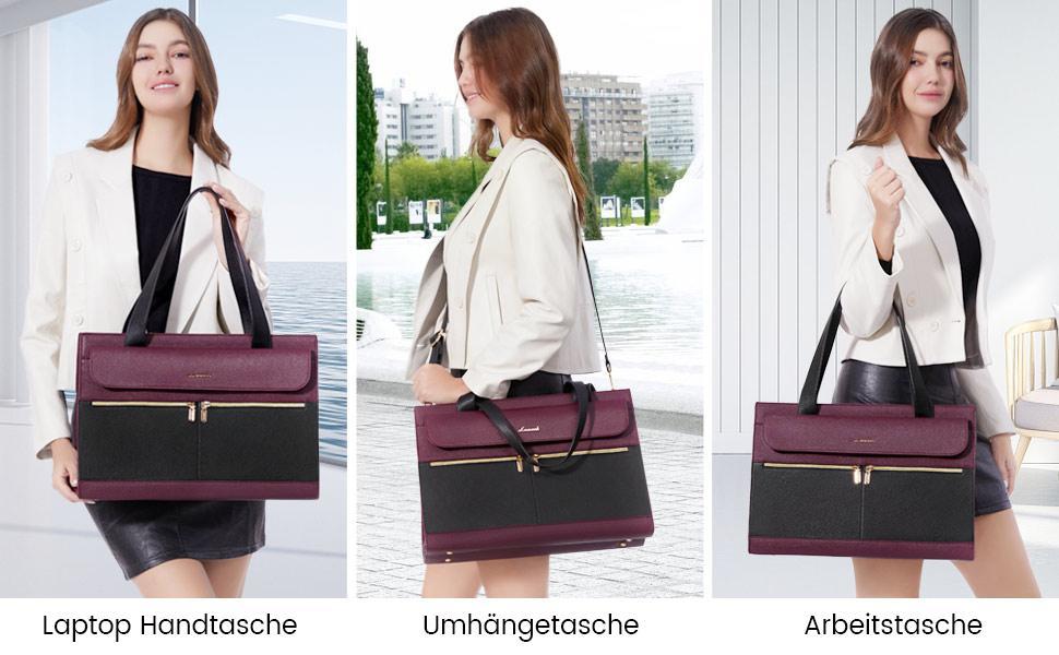 LOVEVOOK Laptop Tote Bags 15.6-17.3 inches for Woman with Clutch Purse, Large Business Teacher Office Crossbody Purse with 2 Cup Holder, Compact Waterproof Vegan Leather Shoulder Bags and Computer bag for Work, Office, Casual SpringStatements LOVEVOOK Laptop Tote Bags 15.6-17.3 inches for Woman with Clutch Purse, Large Business Teacher Office Crossbody Purse with 2 Cup Holder, Compact Waterproof Vegan Leather Shoulder Bags and Computer bag for Work, Office, Casual SpringStatements