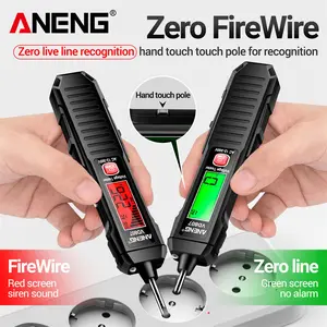 ANENG VD807 Non-Contact Voltage Tester Pen: AC Voltage Detector with LCD Display, Flashlight, Buzzer Alarm & Wire Breakpoint Finder, Pocket-Sized Electrician Tool