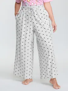 【Baggy】BLOOMCHIC Plus Size Cotton Polka Dots Heather Drawstring Lounge Pants [M-6X] 2026 Summer Vibes Swimweek