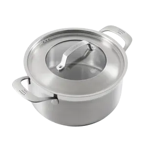 Cuisine::pro® iD3® SS 5 Qt. Casserole Pan with Lid