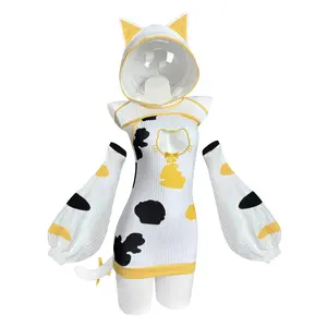 KORURACLUB Calico Cat Inspired Cosplay Outfit – Women's Cute Fitted Spring Costume Top & Set summerwins