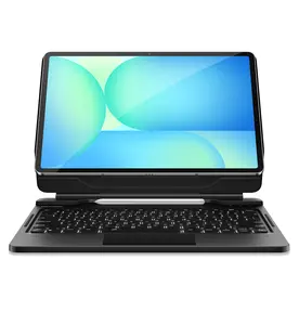 Dexnor for Samsung Galaxy Tab S10 FE+ Plus Case with Keyboard 13.1" Floating Cantilever Magnetic Stand Multi-Touch Trackpad Dual Bluetooth Multi-Device Connection Backlit Keyboard S Pen Holder