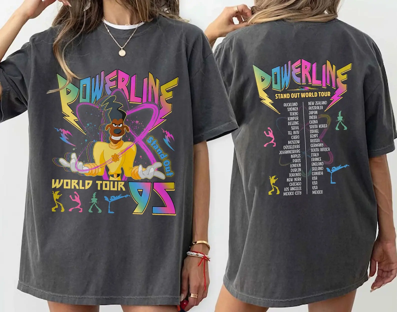 Comfort Color Vintage Powerline 95 Shirt, Stand Out Shirt,Powerline Max Goof, Movie Shirt, Family Matching Trip, Father's Birthday Gift Graphic Tee, Classic Vintage Apparel, Unisex Casual Top