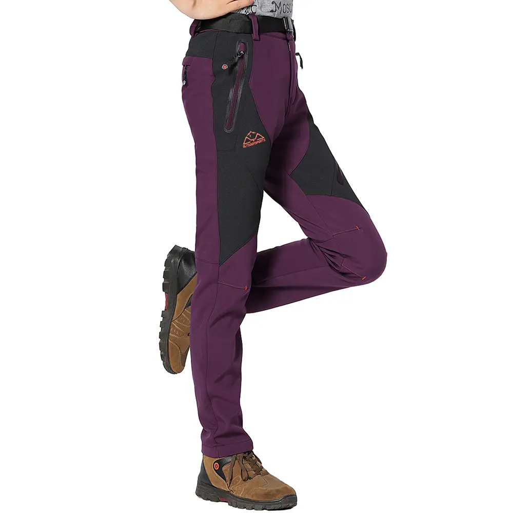 【Creator's Pick】YSENTO Women's Snow Pants Waterproof Insulated Fleece Thermal Ski Hiking Snowboard Pants Breathable Material Jogger High Waisted Joggers Work Pants Womenswear