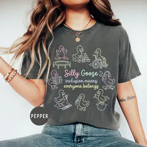 Silly Goose Inclusion Means Everyone Belongs Shirt, Sped Teacher T-shirt, Autism Awareness T-Shirt, Choose Inclusion Tee, Special Ed Gift
