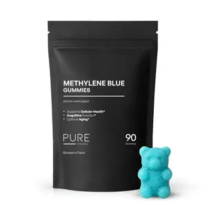Pure Vitamins Methylene Blue Gummies – 5mg per Serving | Blueberry Flavor | 90 Vegan Gummies