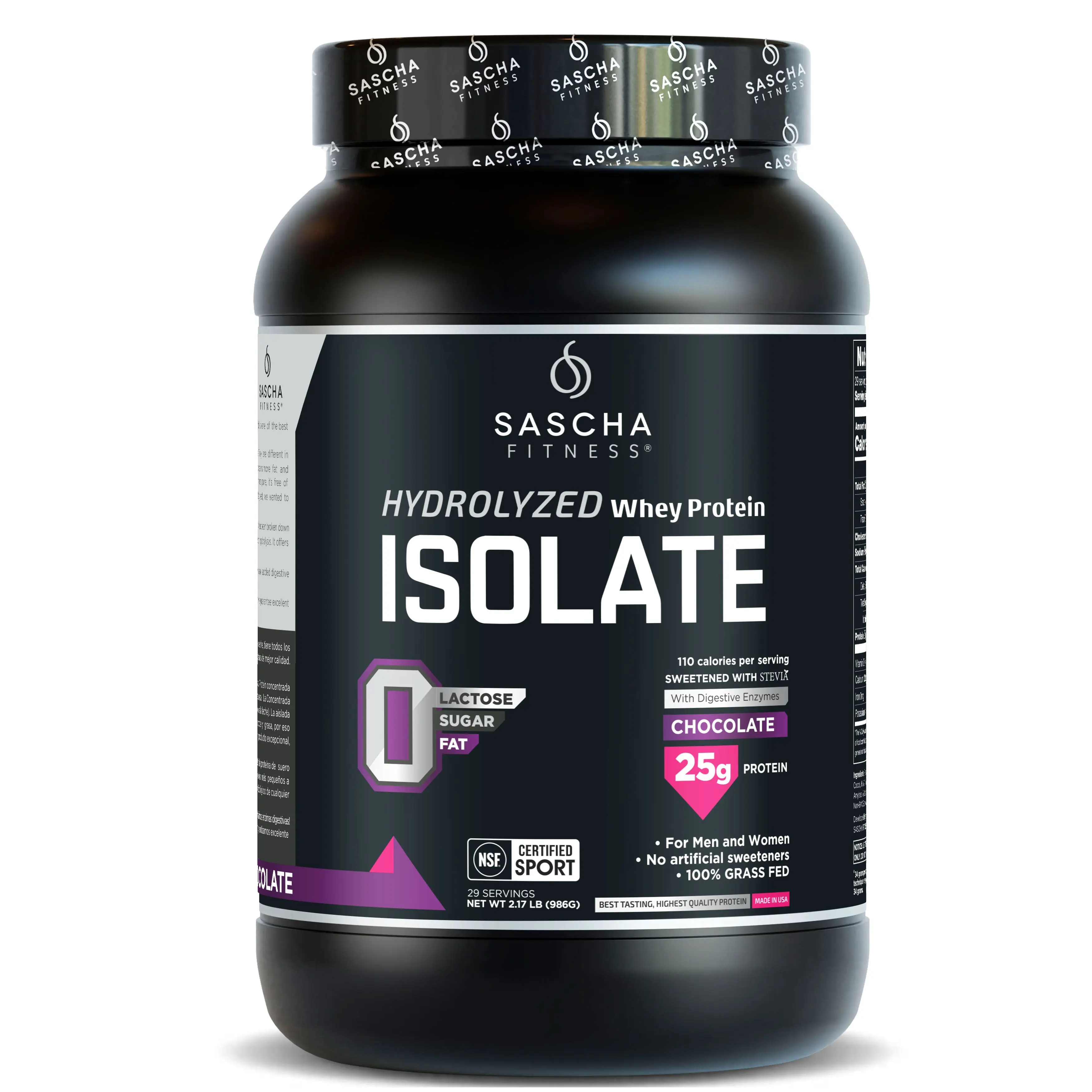 SASCHA FITNESS Hydrolyzed Whey Protein Isolate | Chocolate