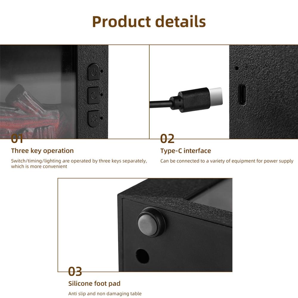 Upgraded 300ml Fireplace Diffuser Essential Oil 7 Colorful Large Flame Fire Humidifier Changing Aroma Diffuser for Aromatherapy Yoga Room Bedroom, Room, Office, Home with Remote Timer and Auto Off
