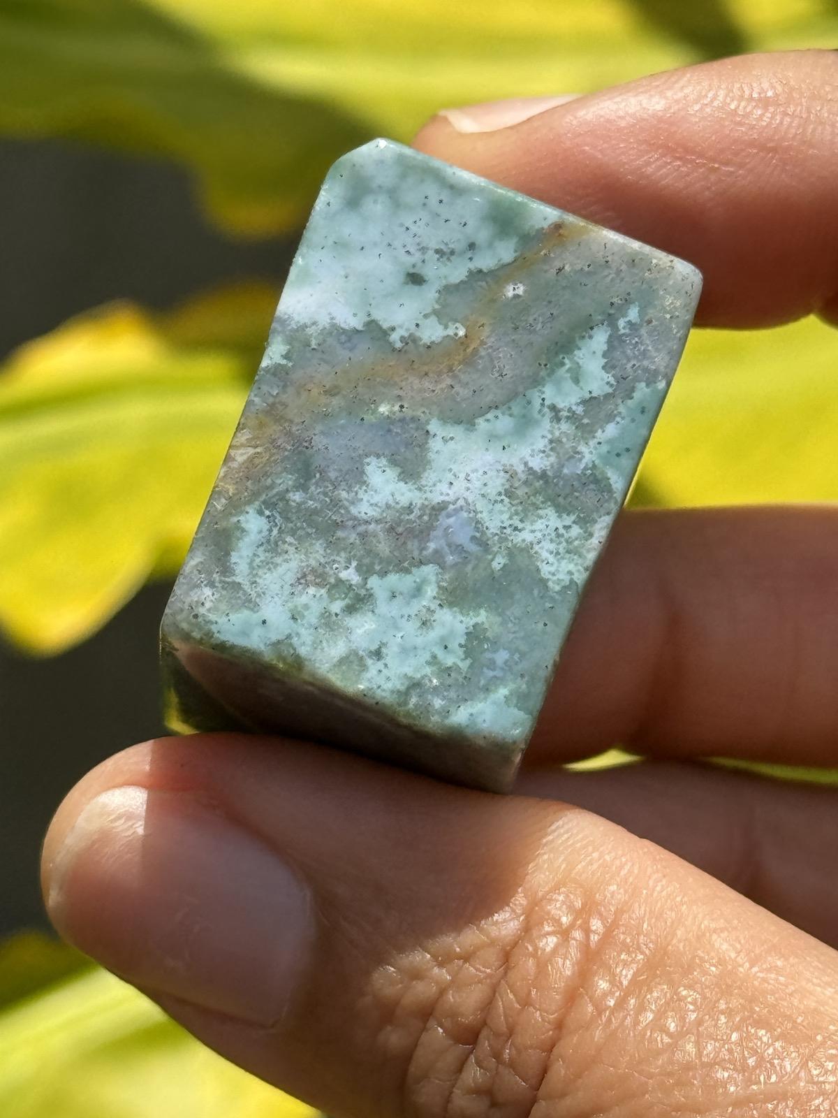 Moss Agate Crystal Free Forms