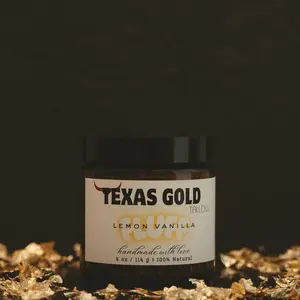 Texas Gold Tallow Lemon Vanilla Fluff - 114g Organic Moisturizer for Skin Repair & Nourishment - Silky Texture with Vanilla Beans & Lemon Essential Oils