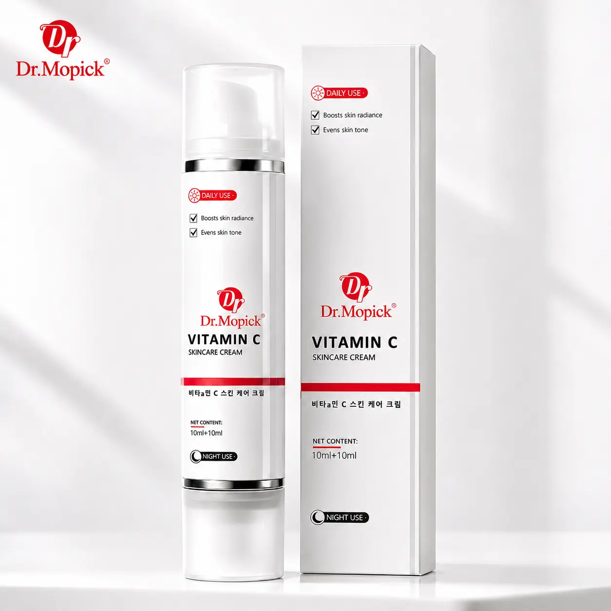 DR.MOPICK Daily Hydra-Gel Cream - 24H Oil-Free Hydrating Moisturizer for Face/Body, Supports Even Skin Tone, Ideal for Daily Apply, Suitable for All Skin Types