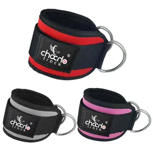 Chocho Weight Lifting Ankle Straps Fitness D Ring Strap Gym Leg Exercise Support