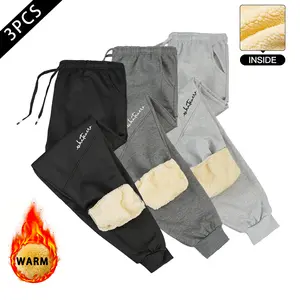 Men's Trendy Fleece-Lined Drawstring Joggers | Wear-Resistant 3D Cut | 10,000-Needle Embroidered Lettering