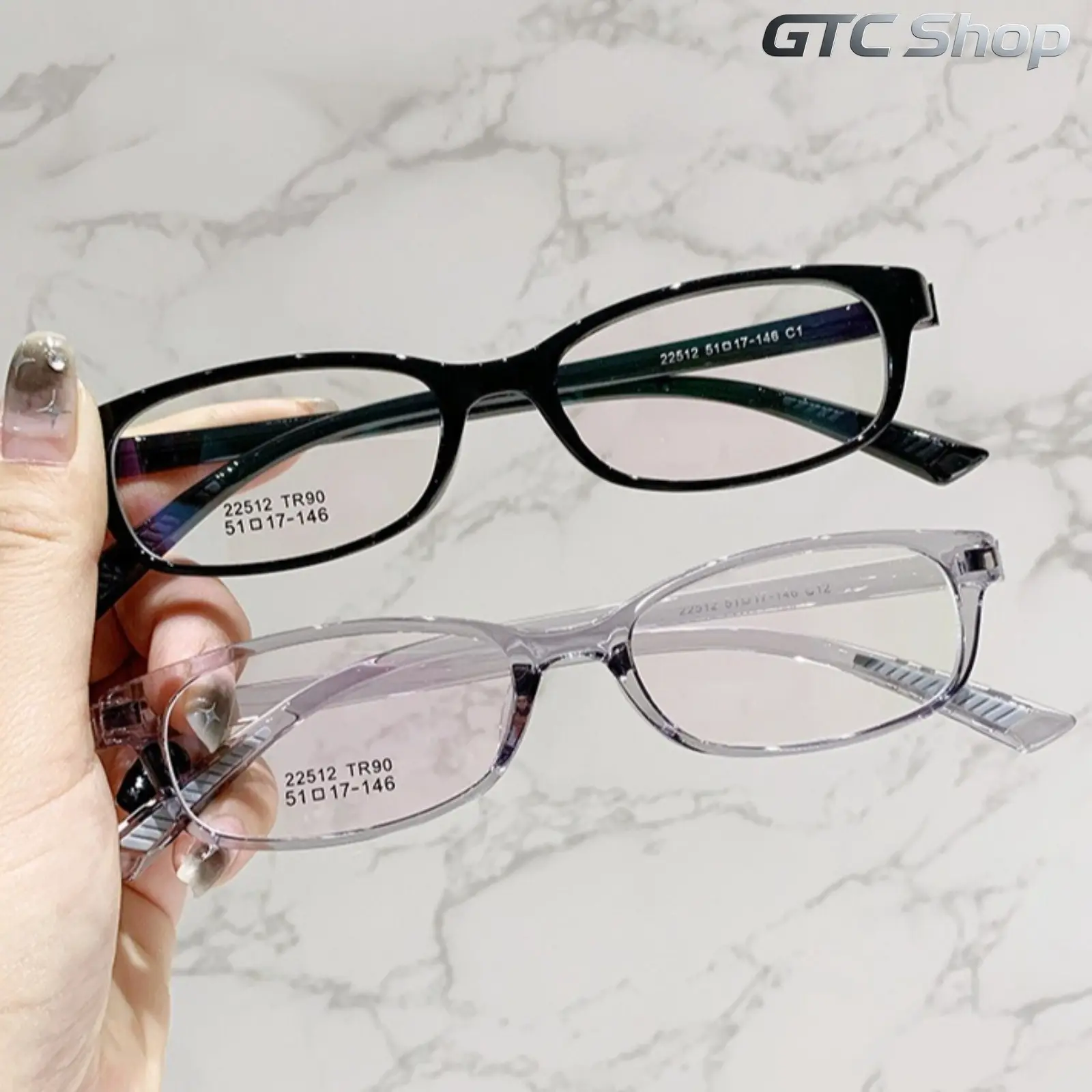 2-Piece Set Y2K Rectangular Glasses, Compact Narrow Frame Trendy Eyewear, 2026 New Arrival Compatible With Prescription Lenses, Great for Cosplay Streetwear Office Wear Christmas Gift for Women
