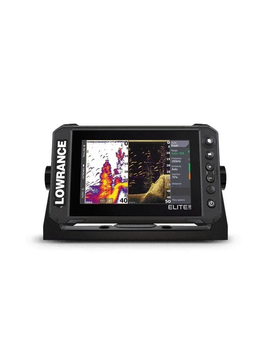 Lowrance LOW00015696001 Elite FS Fish & Depth Finder - 7 in. High Resolution Touchscreen, C-Map Contour Plus HDI Transducer, 1x SDXC Slot, 12V DC, 6.8 lbs, Compass Safe Distance, Full Networking, IPX6 & IPX7 Waterproof, NMEA 2000 (Fishing Equipment), 12 V