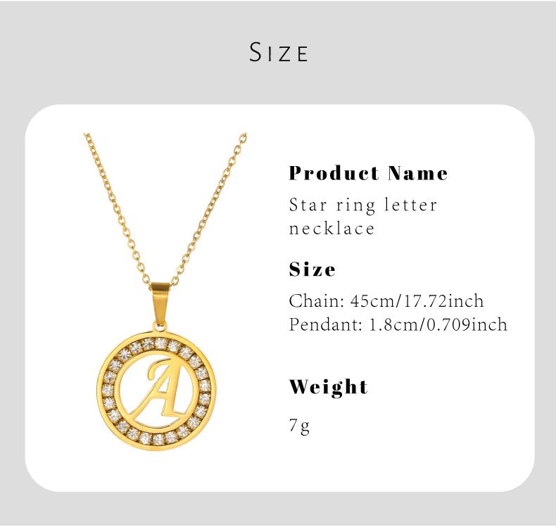 GGIRL 18K Gold Plated Round Artificial Zircon Letter Necklace for Women Men Elegant Durable Design Unique Versatile Daily Wear Special Events Exquisite Jewelry Gift Fashion Jewelry Gift for Holiday Haul Christmas Birthdays Anniversaries Alphabet Pendant GGIRL 18K Gold Plated Round Artificial Zircon Letter Necklace for Women Men Elegant Durable Design Unique Versatile Daily Wear Special Events Exquisite Jewelry Gift Fashion Jewelry Gift for Holiday Haul Christmas Birthdays Anniversaries Alphabet Pendant