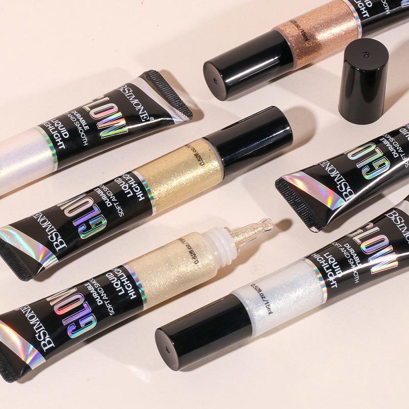 Liquid Highlighter Makeup, Natural Glow Face Body Highlighter Stick, Silky Smooth Light Liquid Luminizer, Long Lasting Highlight Face Illuminator Make up