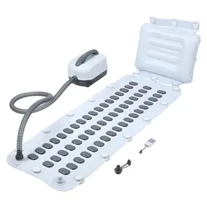 Portable Spa Bubble Bath Mat, Full Body Bubbling Non-Slip Bath Mat with Remote, Pillow & Electric Air Pump - Adjustable Bubble Settings for Bathtub Home Spa Relaxation