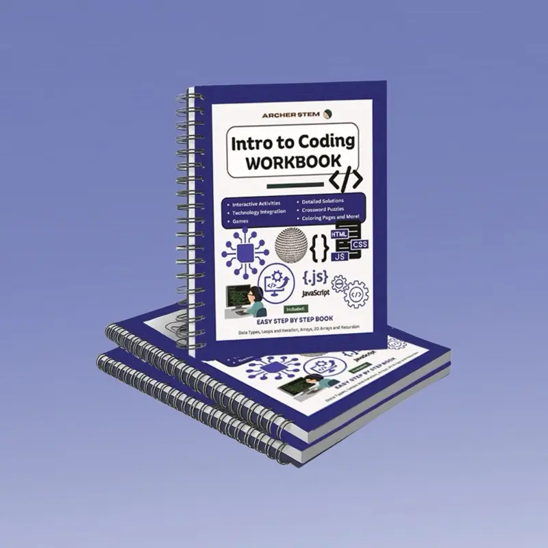 ARCHERSTEM Java Programming Workbook for Beginners - English Hard Cover Computer Science Learning Guide with Coding Activities for Students