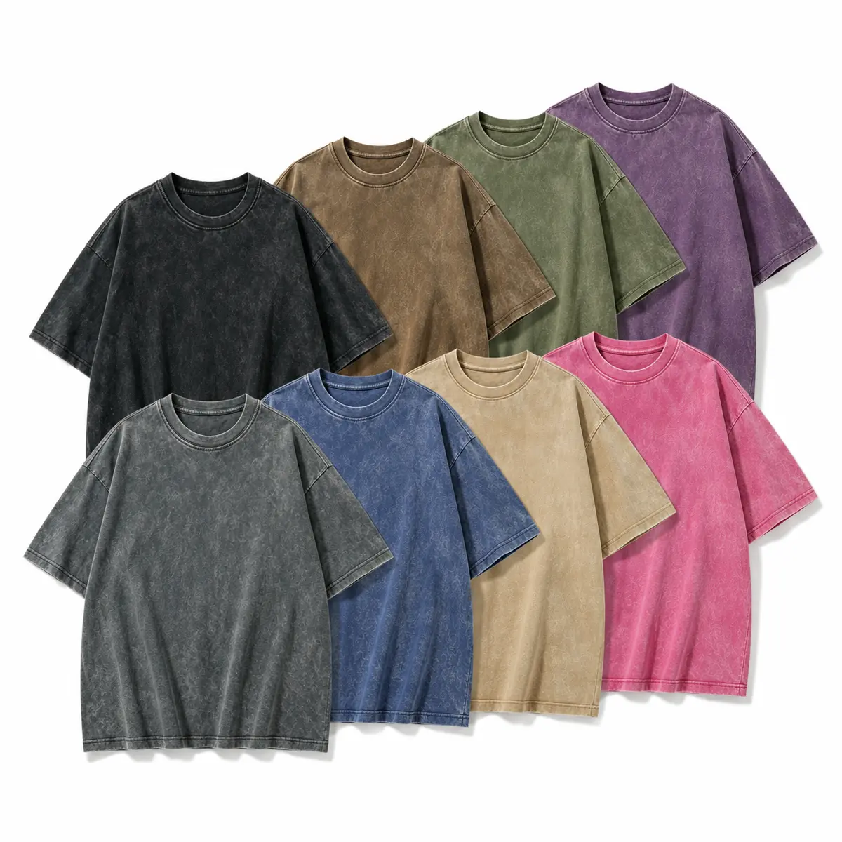 4 Pack Unisex Cotton T Shirts, Loose Fit Short Sleeve Crew Neck Basic Tees, Soft Breathable Casual Everyday Tops for Teens and Adults, Wardrobe Essentials & Layering Basics