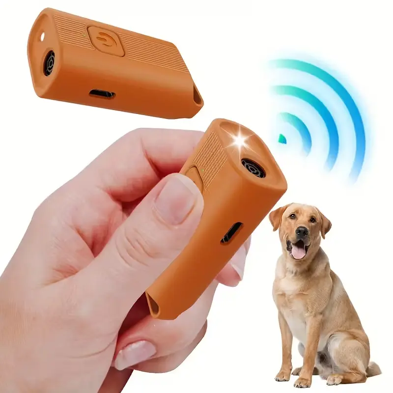 Rechargeable Sonic No Bark Dog Training Device, 5M Range Detachable Plastic Aid - Safe and Effective Indoor & Outdoor Pet Supply Gift Idea, Indoor & Outdoor Use