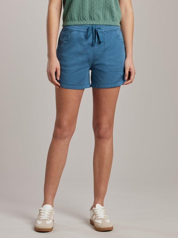 UNIONBAY Women's Marsha Sateen Crop Pull-On Shorts - Cotton-Rayon Blend, Smooth Lightweight Stretchy Fabric, Elastic Waist, Tie Front, Above-the-Knee, Casual Comfy Summer Everyday Fashion Bottoms
