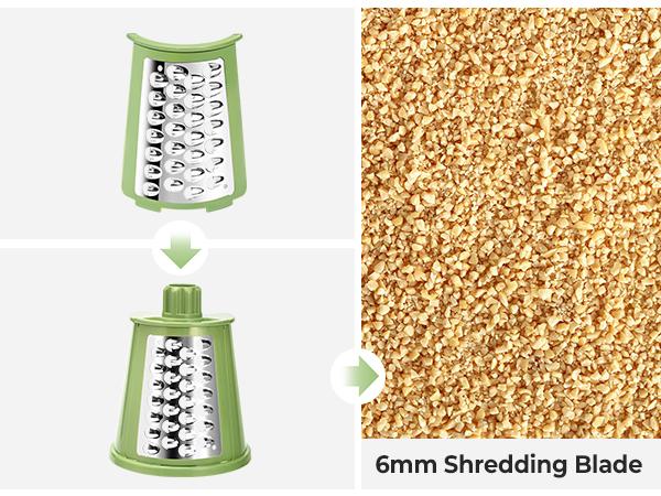 SUSTEAS Rotary Cheese Grater with Handle 5 Well-Designed Blades Strong Suction Cup Base Durable Stainless Steel Blades for Kitchenware Vegetable Cutting Slicer Fruit Vegetable Slicer Utensils SUSTEAS Rotary Cheese Grater with Handle 5 Well-Designed Blades Strong Suction Cup Base Durable Stainless Steel Blades for Kitchenware Vegetable Cutting Slicer Fruit Vegetable Slicer Utensils
