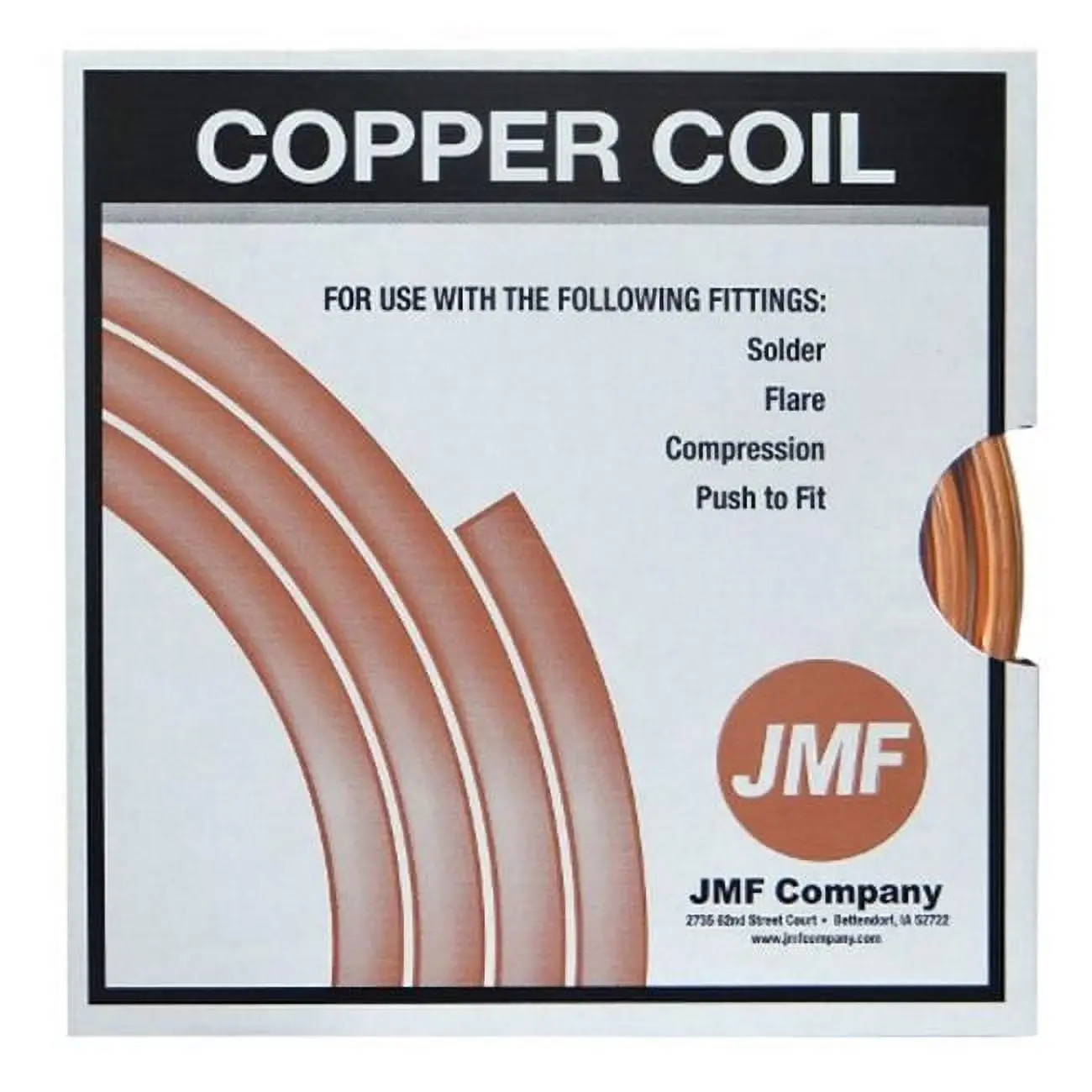 JMF 49851 Copper Utility Tubing, 0.25 in. x 10 ft (0.25x10ft), Reliable Durable Option for Home Improvement, Outdoor Garden Watering Irrigation & Personal Use