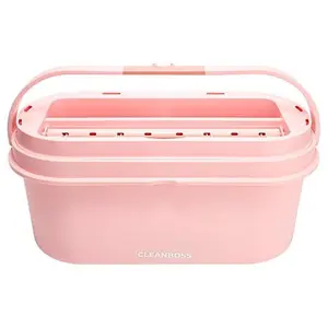 Joy Mangano Joy CleanBoss Clean Flat Mop Bucket & Stand w/Antimicrobial