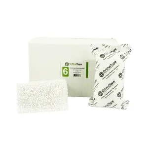 OrthoTape Plaster Bandage | Plaster of Paris gauze wrap |6 INCH X 5 YRD|-12 ROLL