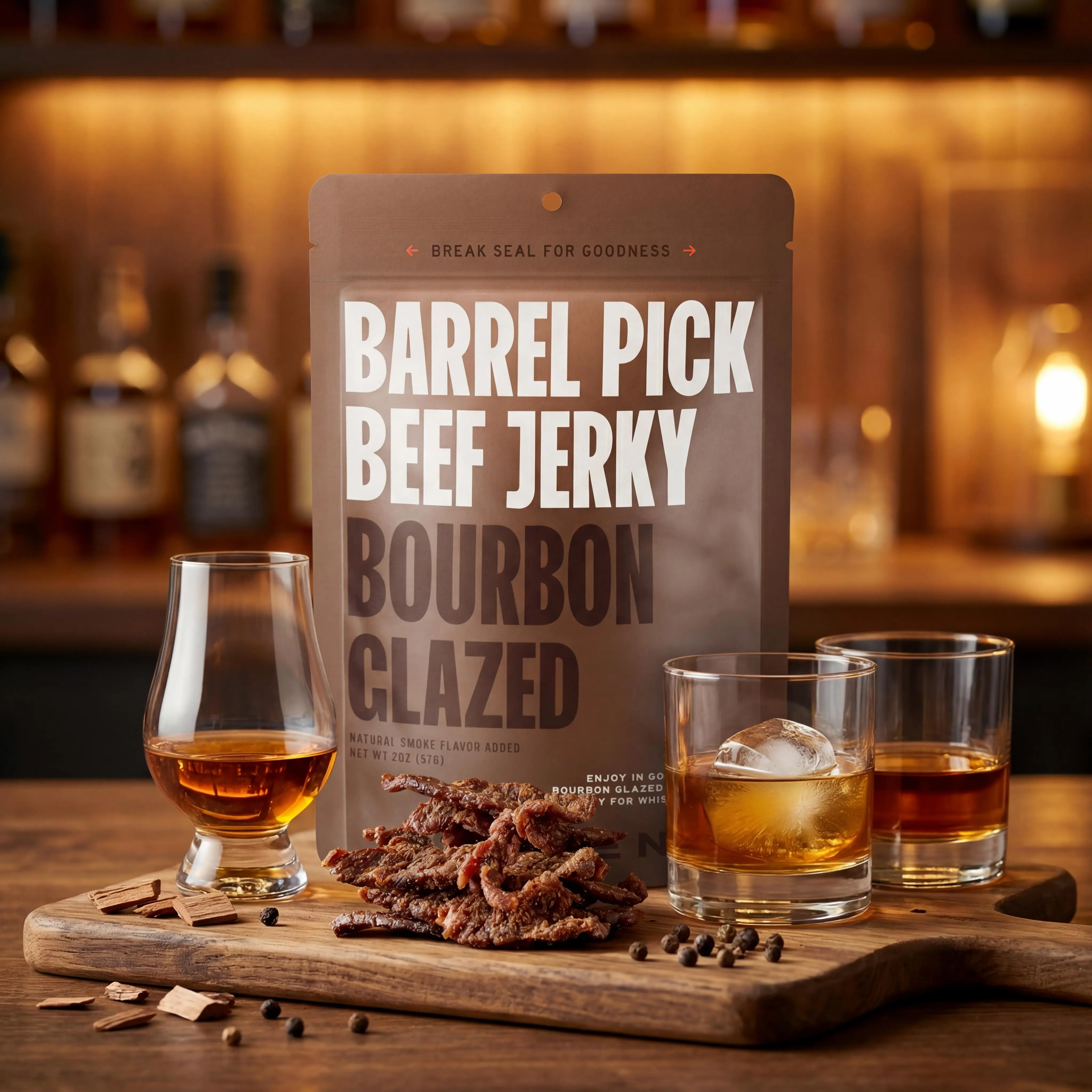 Bourbon Glazed Beef Jerky