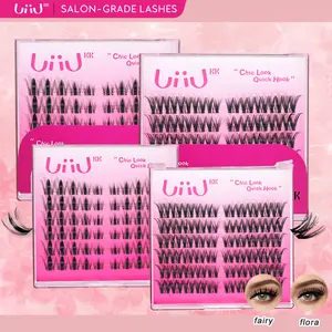 UiiUKK Lashes premapped Lashes lash map clusters d curls lash extensions Pre-Matched Individual Manga Lash Extension with Ultra Thin Band Eyelashes Extensions Longlasting Easy to Apply Soft comfortable Makeup at Home For Beginner Friendly Cosmetic