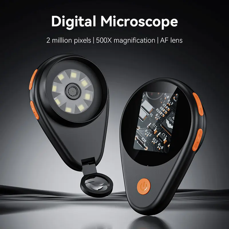 ASPOVEN 2026 Upgraded Portable Handheld Magnifying Glass,2.0 Inch Glass with Magnification, 200W Pixel, Built-in 8 LEDs, Compatible with Windows & Mac OS Office Gadgets Gift for men, summerwins Adjustable Release Dispenser Office Supplies