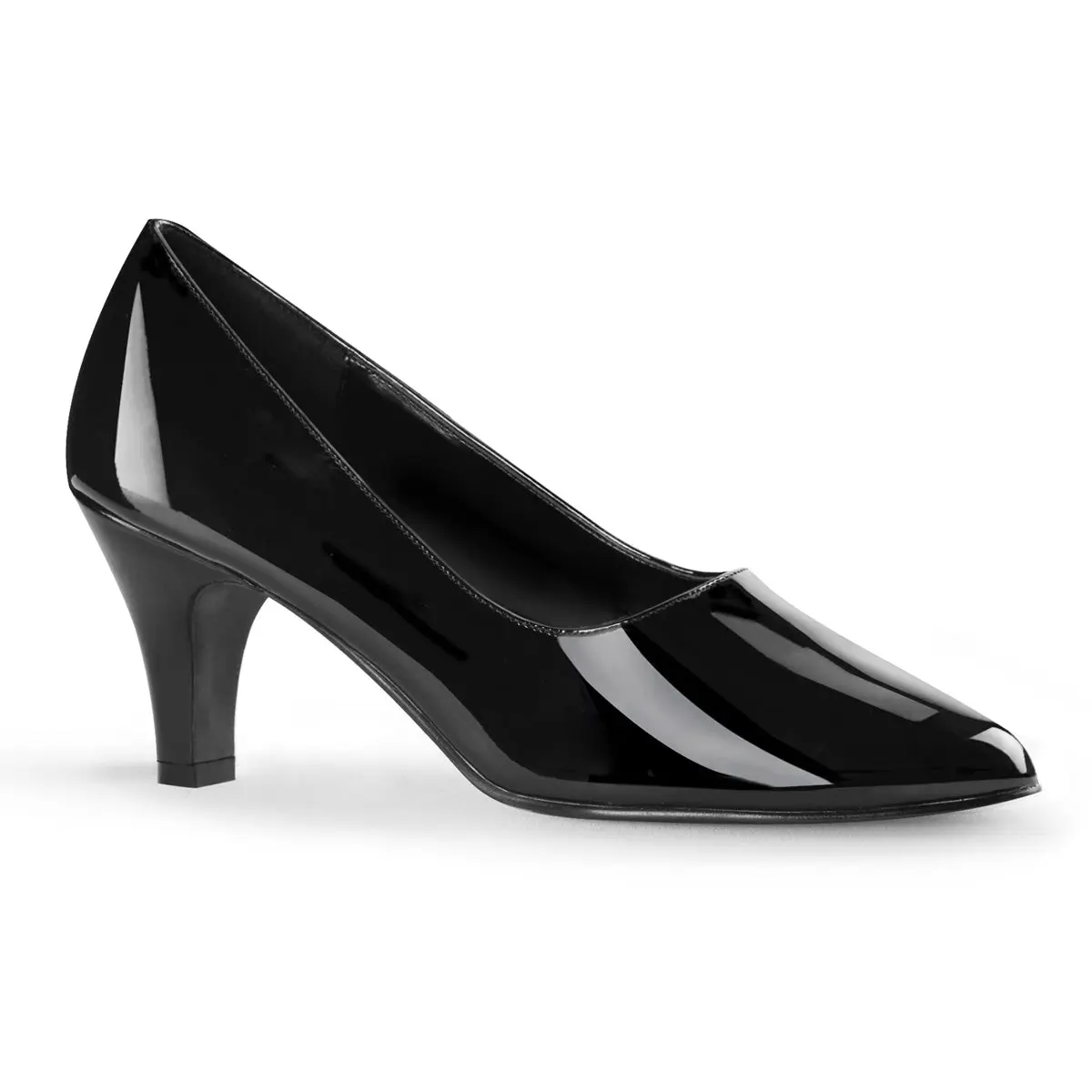 Women's Classy Fashion Block High Heel Shoes - Elegant Footwear, Style Divine-420, Stylish, Heeled, Formal Wear, 3 In, Closed Toe, Block Heels, Thick Block Heels