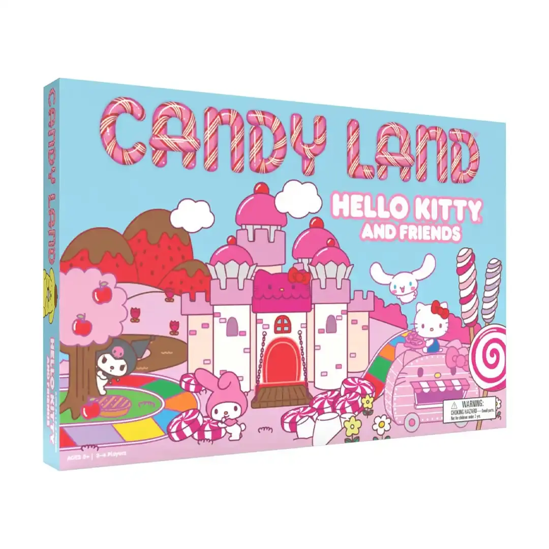Hasbro Candy Land Hello Kitty and Friends Tabletop Set - Board Game for Family Night, Kid-Focused, Party-Ready, Interactive, Board Games For Family Night, Kid Board Games