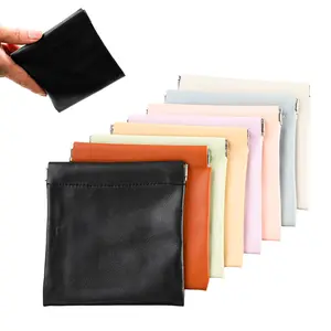 8Pcs/Set Snap Closure Organizer Pouch,Small Women's Leather Pouches for Purse,Mini Makeup Bag for Cosmetics Headphones Jewelry Lipstick,Valentine's Day Gifts,Tools & Hardware
