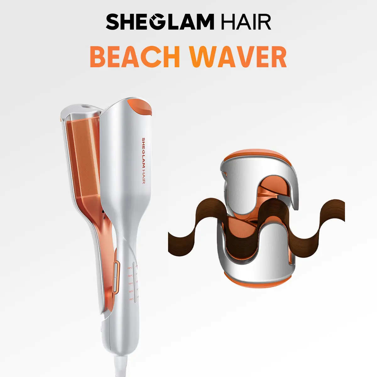 SHEGLAM HAIR Beach Babe Hair Waver | Waver Curling Iron | 50 Million Ions | 10 Min Quick Wave | Less Damage | Smart Timer Adjustable Temps | Easy To Use#curling iron #automatic curling iron #hair curler,back to school,back to school haul