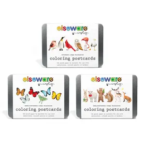 Coloring Postcards w/ 6 Designs (30 cards)