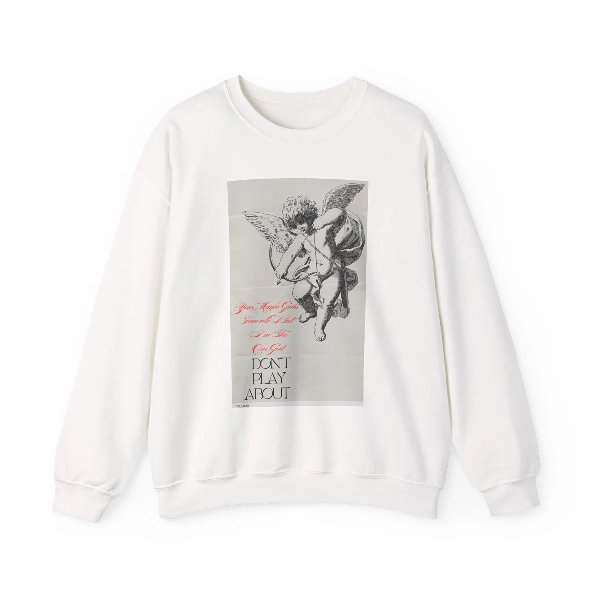 Vintage Angel Graphic Sweatshirt, Unisex Crewneck, Aesthetic Gift, Cozy Layer, Valentine's Day Outfit, Casual Wear