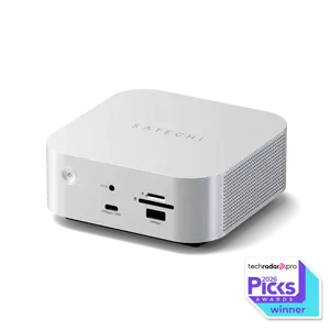 Satechi Thunderbolt 5 CubeDock with NVMe SSD Enclosure - 80Gbps, 140W Charging, 8K Display, 2.5G Ethernet, Mac/Windows