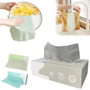 Microfiber Cleaning Cloth Rags in A Box (40 Count) -8" x 8" Reusable Microfiber Towels for Cars - Edgeless Terry Towels,Small Microfiber Towel for Home, Kitchen