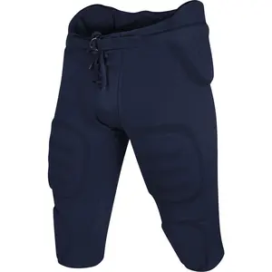 Penveer Football Pants Adults - Safety Integrated Comfortable Football Practice Pants for Men (Navy) Casual Sport Shorts Athletic Mesh Shorts