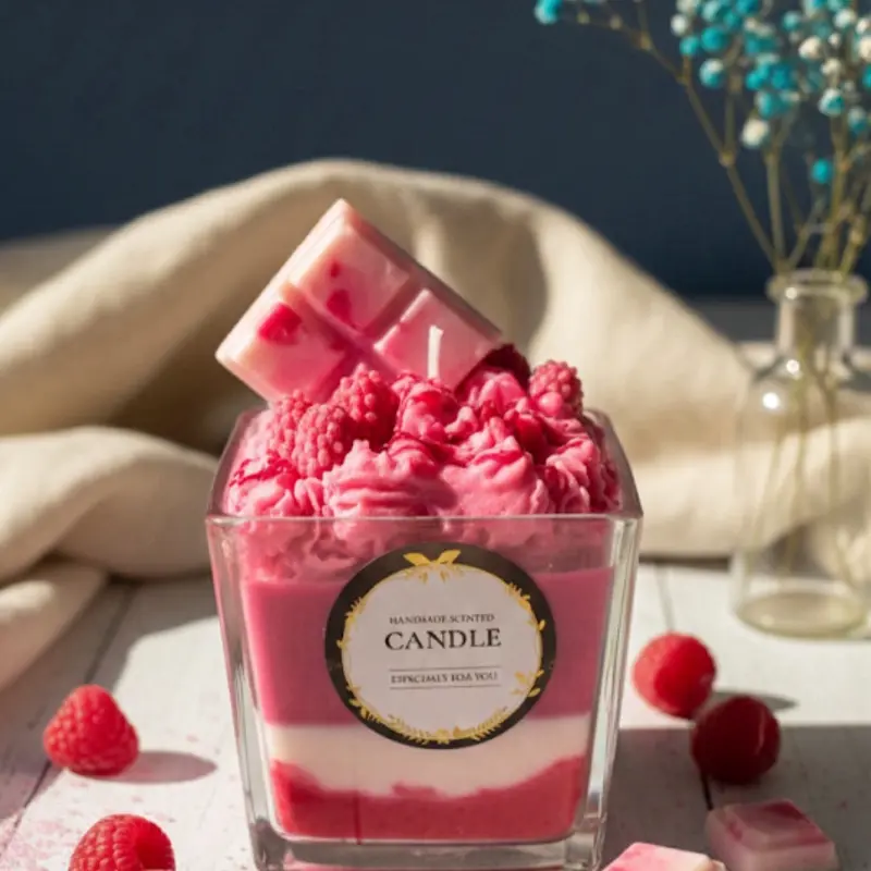 Raspberry white chocolate sorbet soy wax candle Raspberry white chocolate sorbet soy wax candle