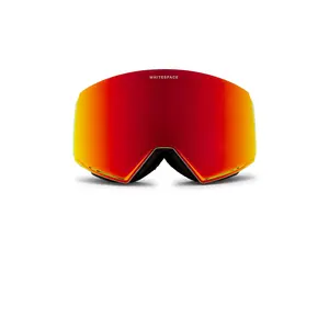 Whitespace MD Icon Goggle in White & Black Fire Lens